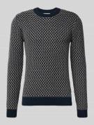 Gebreide pullover met ronde hals, model 'DONG'