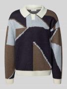 Gebreide pullover met ronde hals, model 'BIRK'