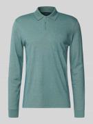 Regular fit poloshirt in design met lange mouwen