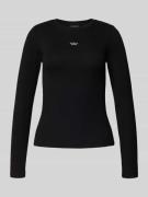 Shirt met lange mouwen en labelstitching