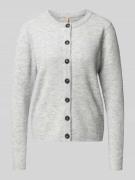 Gebreid jack met ronde hals, model 'ORLEAN'