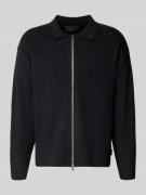 Gebreid jack met tweewegsritssluiting, model 'BRADFORT'