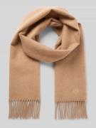 Wollen sjaal met franjes