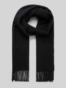 Wollen sjaal met franjes