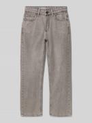 Straight fit jeans met logopatch, model 'Ilyano'