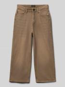 Straight fit jeans met logopatch, model 'Iron'