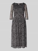Midi-jurk met all-over dierenprint