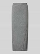 Midirok van wolmix in gebreide look