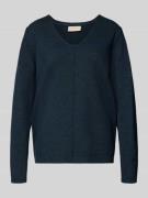 Gebreide pullover met deelnaad, model 'Claura'