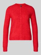 Regular fit gebreid jack met wol, model 'MALOU'