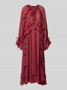 Maxi-jurk met ruches, model 'NORMA'