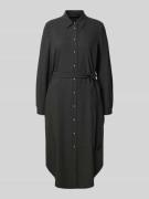 Midi-jurk met strikceintuur, model 'DALINA'