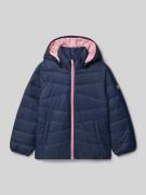 Gewatteerd jack met capuchon, model 'MARBLE'