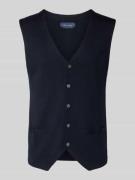 Wollen gilet met V-hals