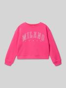 Regular fit sweatshirt van katoenmix, model 'SWEAT LIFE'