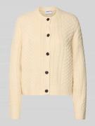 Regular fit jack in gebreide look met wol