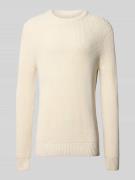 Gebreide pullover met ronde hals