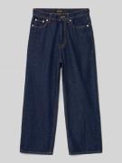 Wide fit jeans met logopatch, model 'IRON'