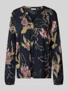 Regular fit shirt met lange mouwen van katoenmix