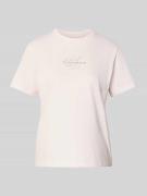 T-shirt met labelprint