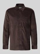 Easy fit corduroy overhemd met borstzakken