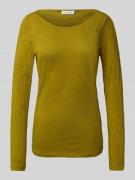 Slim fit shirt met lange mouwen van puur katoen