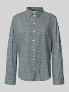 Regular fit overhemdblouse van katoenmix