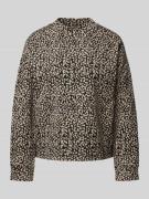 Gebreide pullover met opstaande kraag