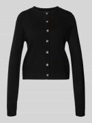 Regular fit gebreid jack van viscosemix, model 'SABA'