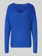 Regular fit gebreide pullover met V-hals, model 'CREWLEFILE'
