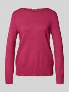 Gebreide pullover met boothals