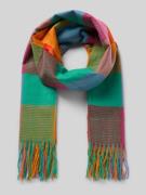 Sjaal met franjes, model 'happy'