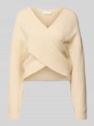 Oversized gebreide pullover met wol, model 'Zinelle'