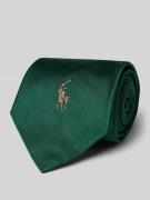 Zijden stropdas met logostitching