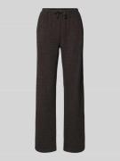 Flared sweatbroek met tunnelkoord