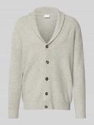 Wollen cardigan met sjaalkraag