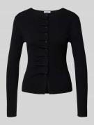 Gebreid jack met plooien, model 'GAMIRA'