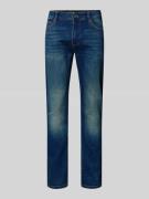 Slim fit jeans van katoenmix, model 'LOOM'