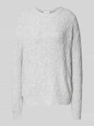 Gebreide pullover met structuurmotief, model 'LASSIA'