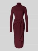 Midi-jurk met col, model 'VAUREEN'