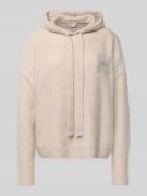 Gebreide pullover van kasjmiermix met capuchon