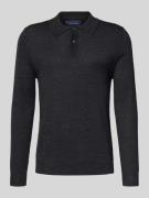 Slim fit gebreide pullover van wolmix
