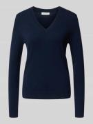 Gebreide pullover met V-hals