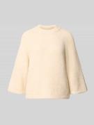 Gebreide pullover met ribboorden