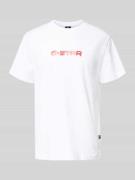 T-shirt met labelprint