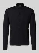 Regular fit gebreid jack van zuivere scheerwol, model 'MAREK'