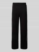 Straight leg sweatpants met elastische band