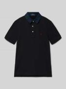 Regular fit poloshirt met logostitching