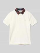 Regular fit poloshirt met logostitching
