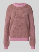 Gebreide pullover van alpacamix met ronde hals